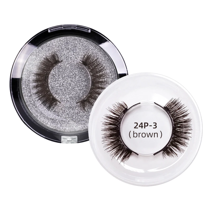 

New Fashion Magnetic Lashes 3 Magnets Eyelashes Custom Packaging Boxes 3D Mink Fur Natural Long Soft Eyelashes