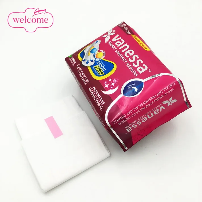 

Me Time Disposable Period Pads Eco Friendly Women Ladies Sanitary Pad Napkin Towel Fold Sanitary Bag with Wings