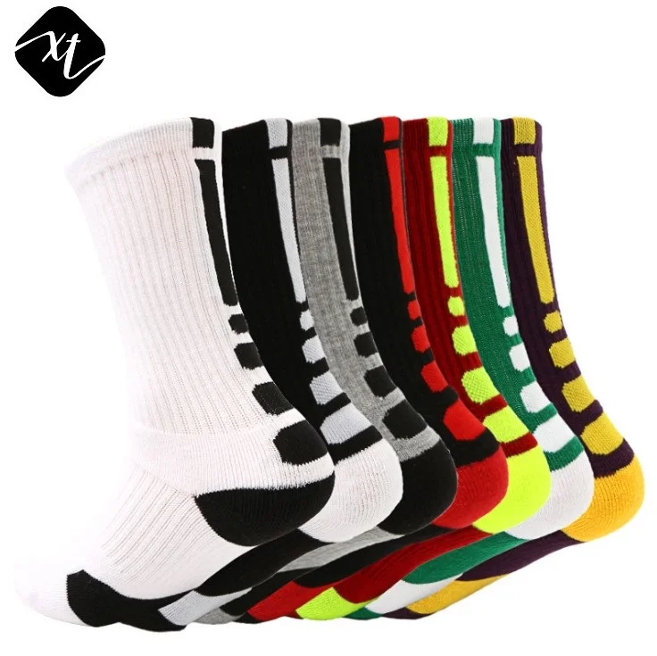 

OEM wholesale compression custom made logo sport elite athletic mens basketball socks, Custom color