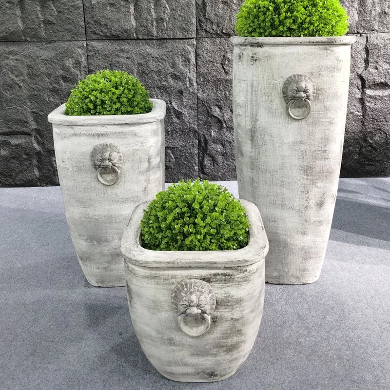 

Decoration Home Garden Living Room Fiberglass Flower Pots For Indoor Outdoor Green Plant Flower Planters, Customized color