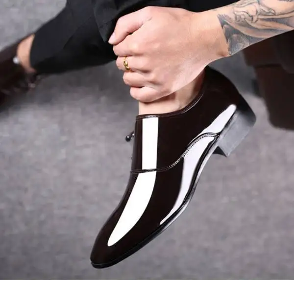 

new arrival big size 38-48 men fashion business leather shoes wedding shoes