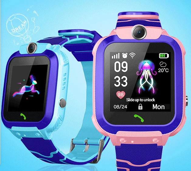 

Kids Smart Phone Watch Q12B Watches for Android For IOS Life Waterproof