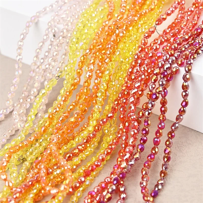 

JC Crystal Wholesale Strawberry glass beads Jelly colored faceted crystal beads for bag making