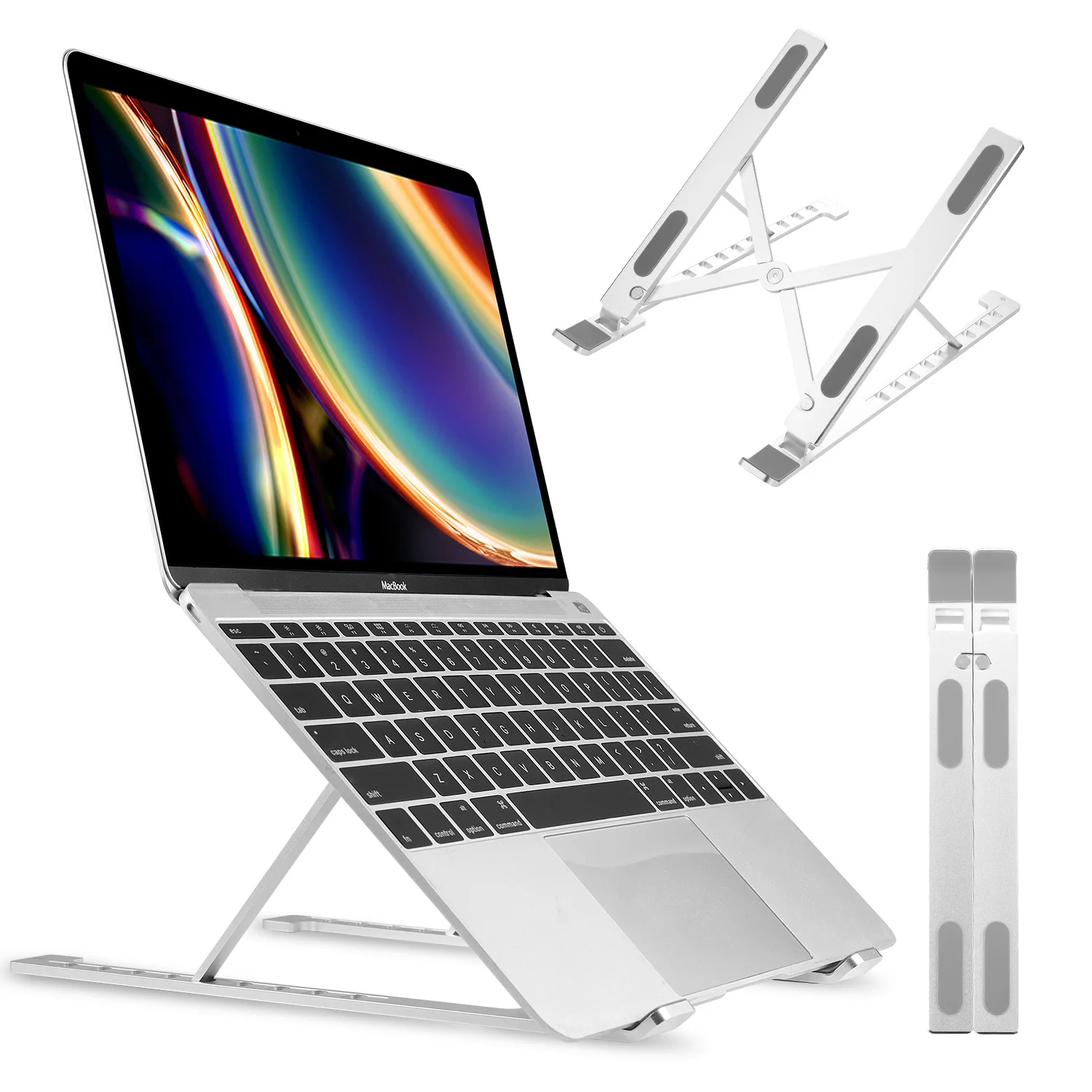 

Portable Laptop Stand Foldable Notebook Stands Hollow Out Heat Dissipation Compatible with Laptops &Tablet up to 17''