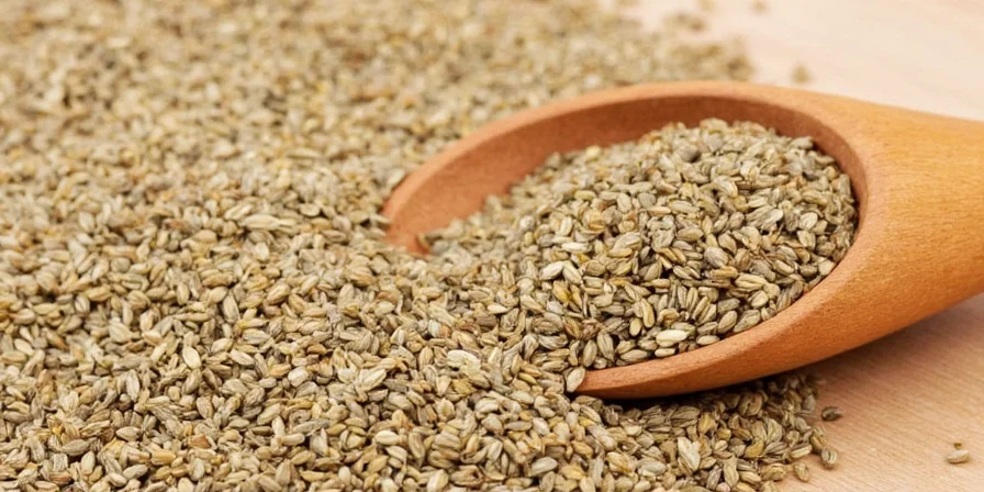 Flavor profile wheel of ground caraway