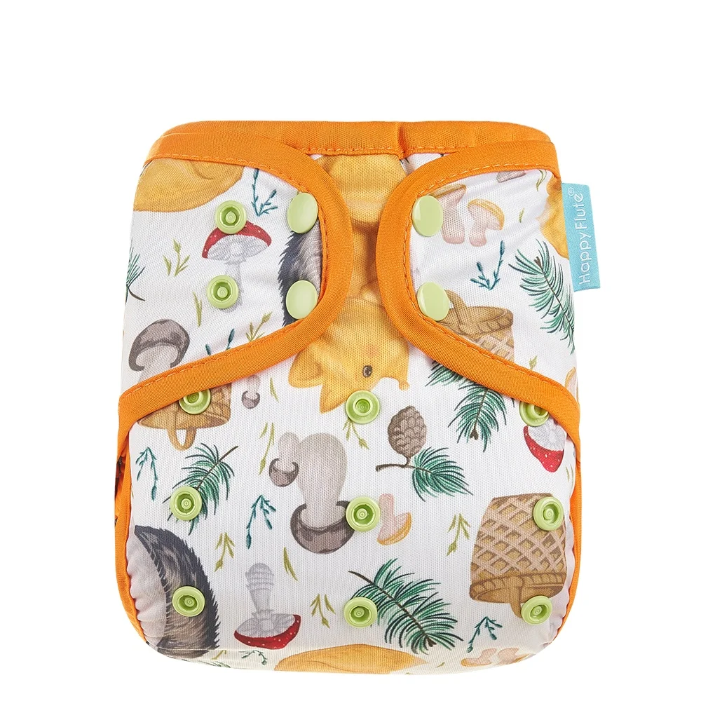 

Happyflute Reusable Cloth Diaper Cover Waterproof Cloth Diaper Cover Adjustable Baby Diaper Cover For Infant, As shown/custom