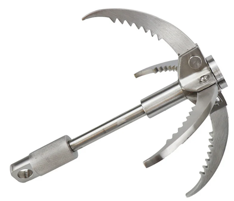 Folding Grappling Tool Flying Tiger Claw Gear Hook Stainless Steel Gravity Wall Tree Rock Climbing