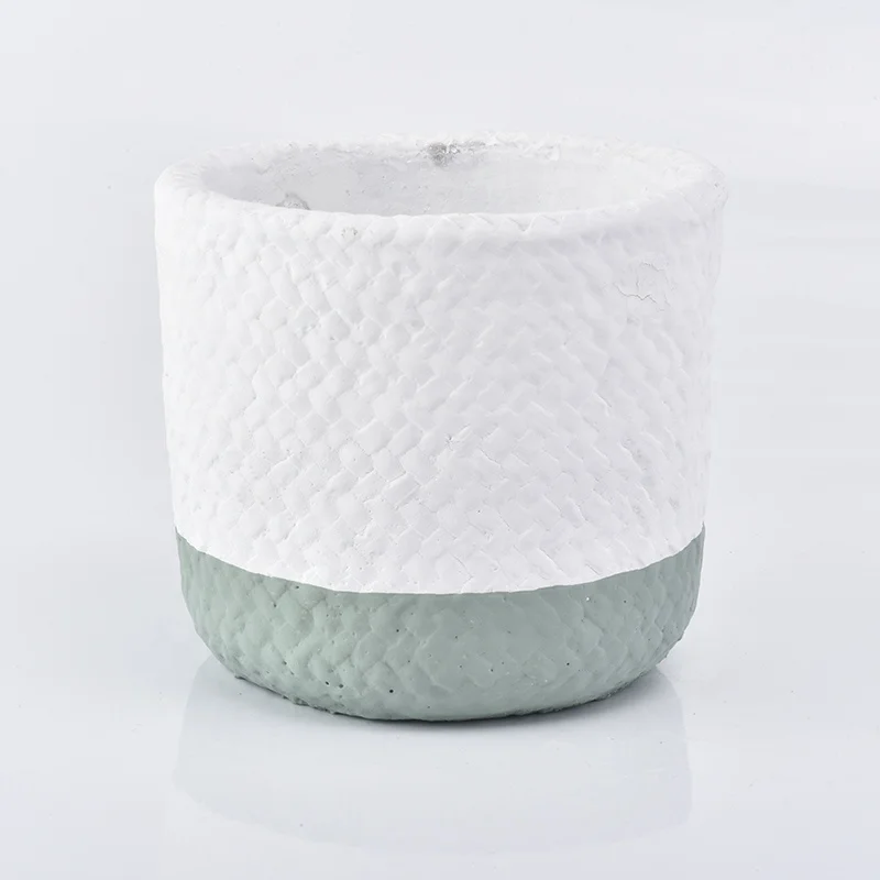 Cylinder concrete candle holders custom home decor