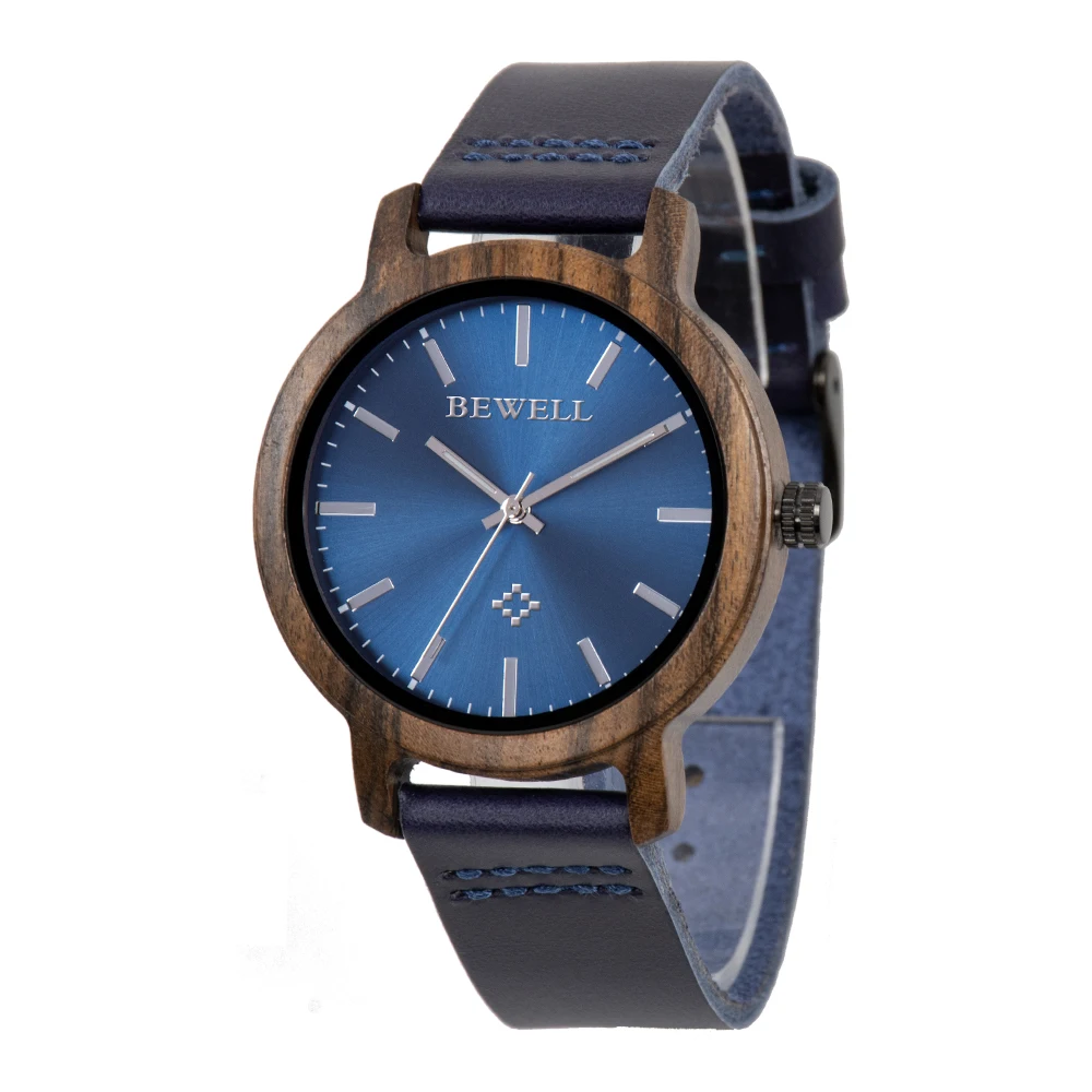 

Wholesale Black Red Sandalwood Luxury Watch Unisex Factory Price Leather Band Walnut Factory Dropshipping Wooden Watch