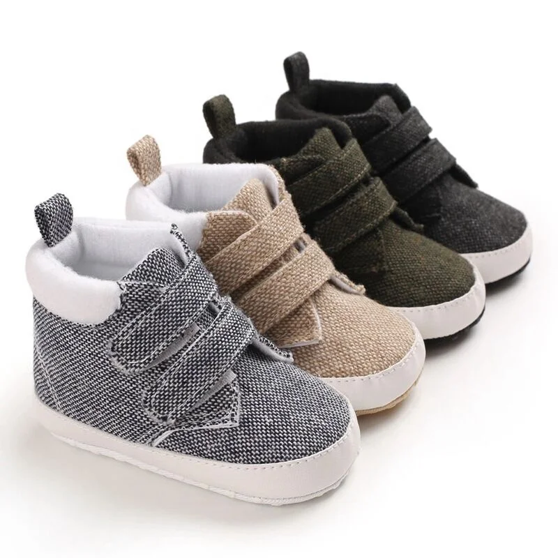 

Designer Personalised Boy Casual shoes Denim Double Strap Baby Footwear