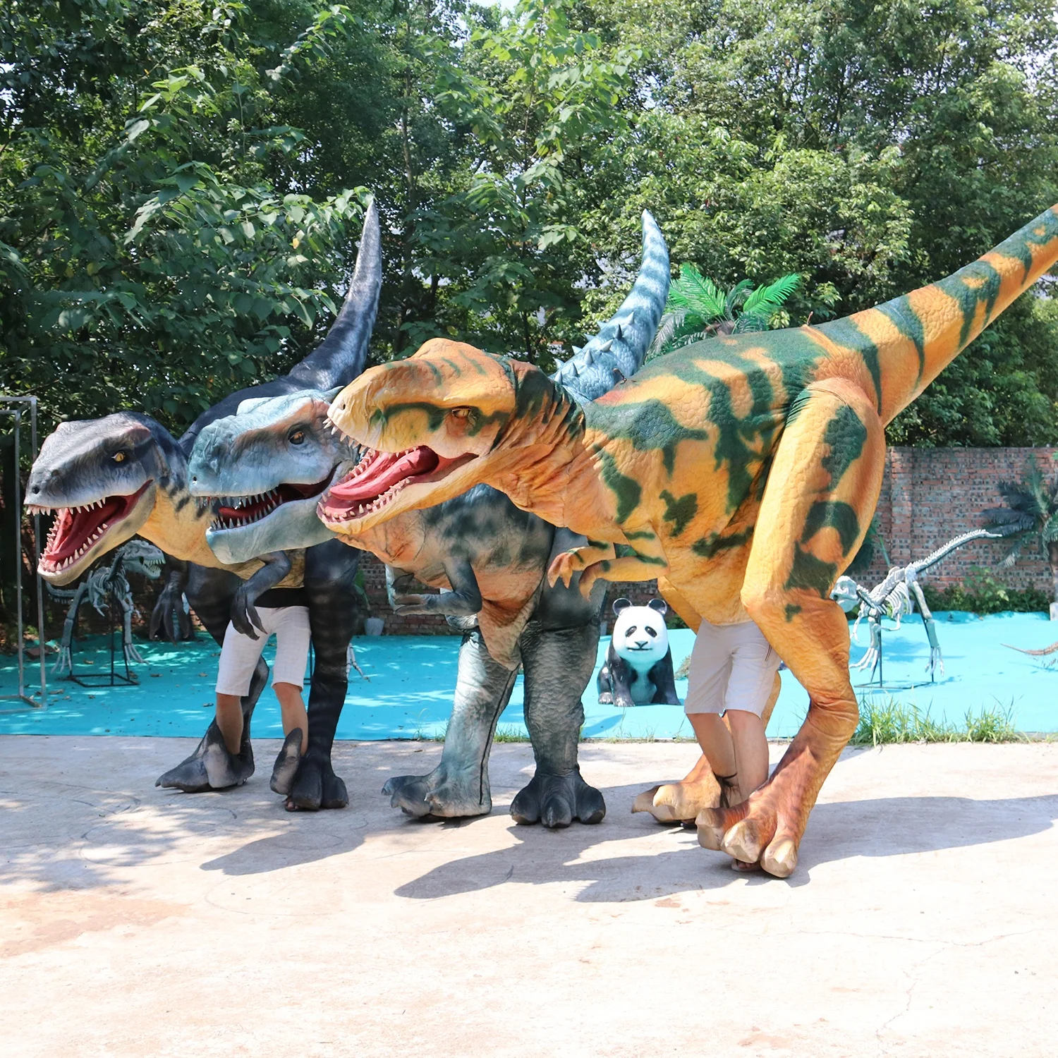 

amusement park hot sale animatronic dino costume child, Customized