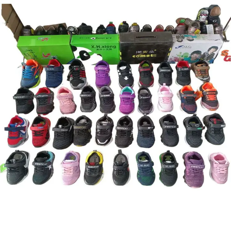 

3.5 Dollar Model YH-LZX001 Size 26-41 Knitting Assorted Patterns Big Kids fashion sneakers stock shoes with many colors, Mix