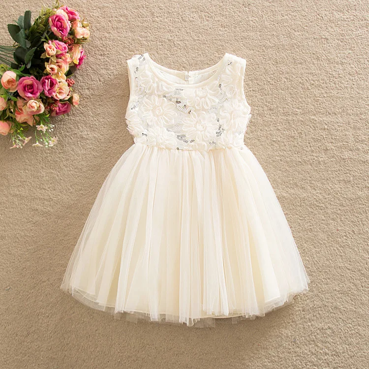 
Factory Custom Made Kids Baby Girl 0-4 Year Party Wear Dress 