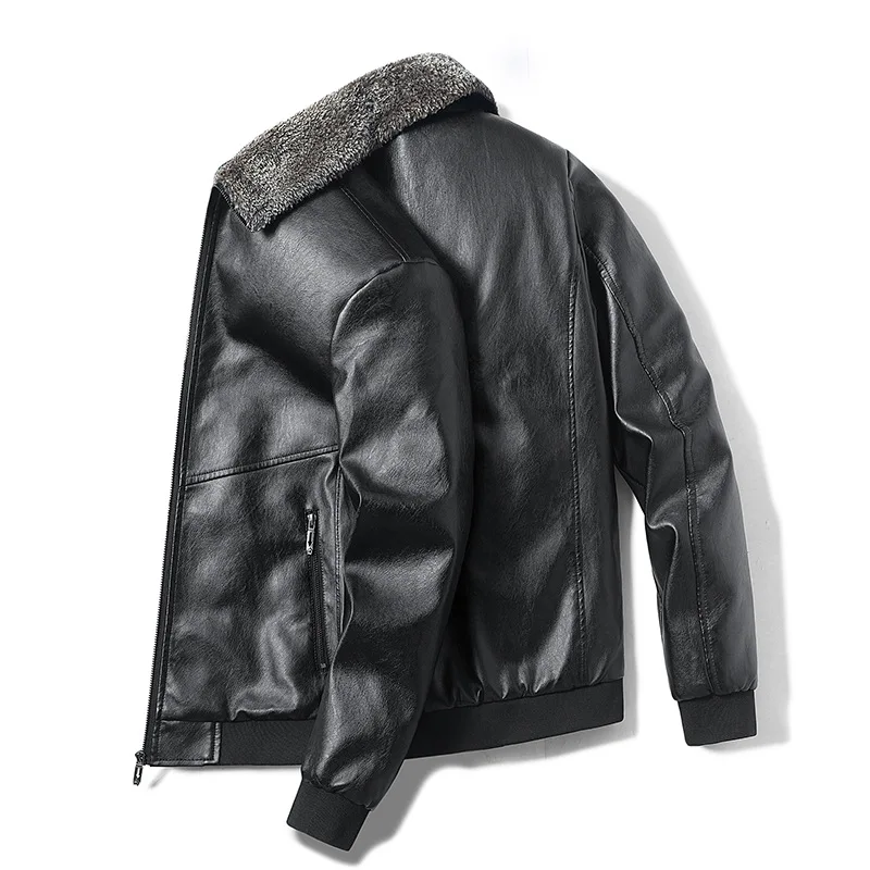 

Erkek Deri Ceket Chaquetas Para Motos Men Real Leather Fur Coat Pure Leather Jackets Motorcycl Bomber Plus Size Jacket