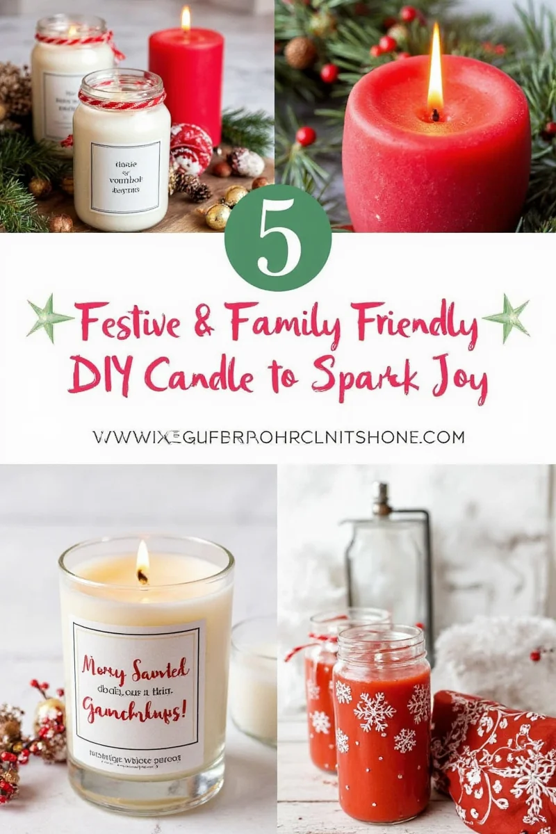 Pinecone and Fir Christmas Candle