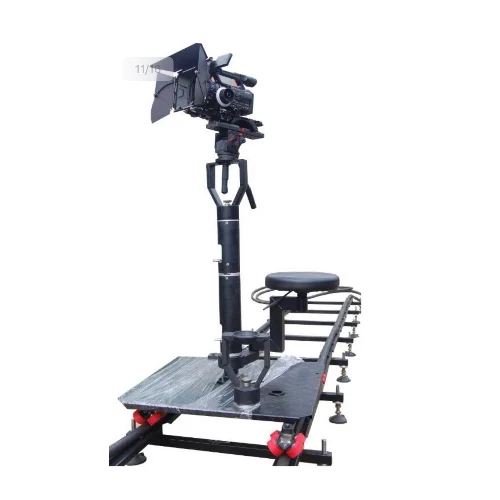 

16 Wheels Electric Powered Trailer Video Dolly Track for Jib Cinema, Black