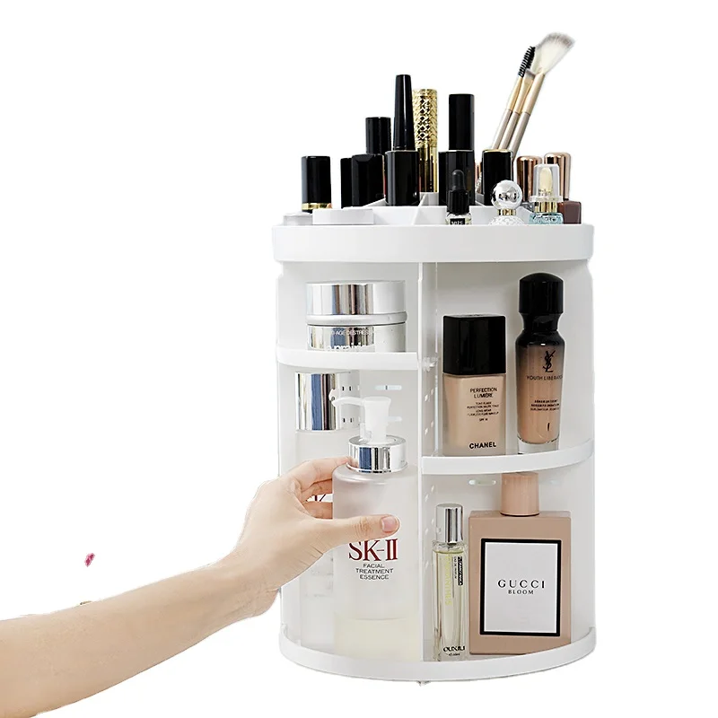 

Makeup organizer box 360 degree rMmakeup case brush holder