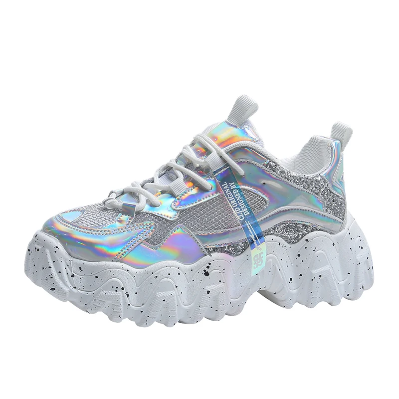 

Ladies casual muffin shoes breathable mesh sports women's shoes