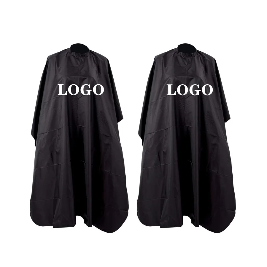 

Polyester Custom Logo Print Hair Cutting Apron Salon Cape, Solid color,printed,customized