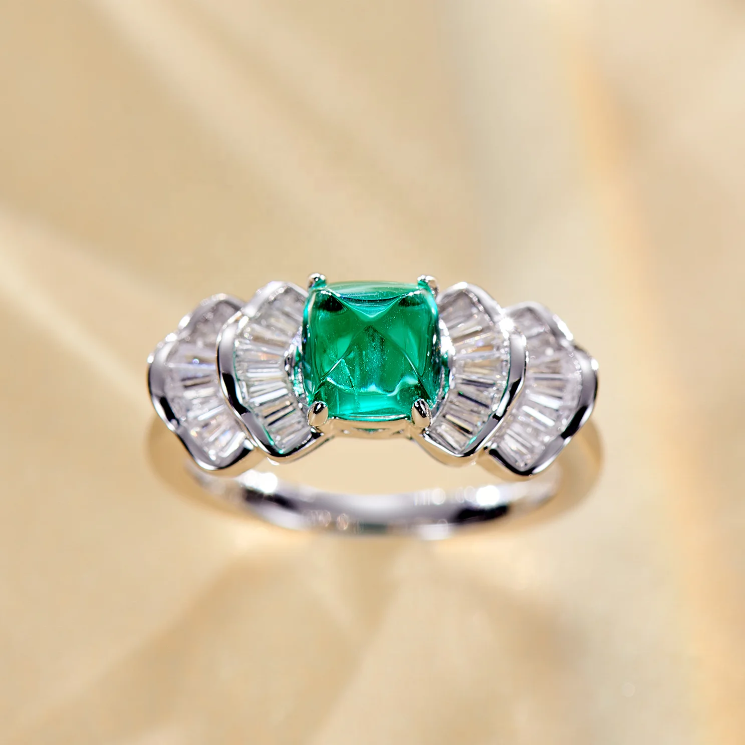 

Simple engagement rings synthetic emerald emerald ring gold