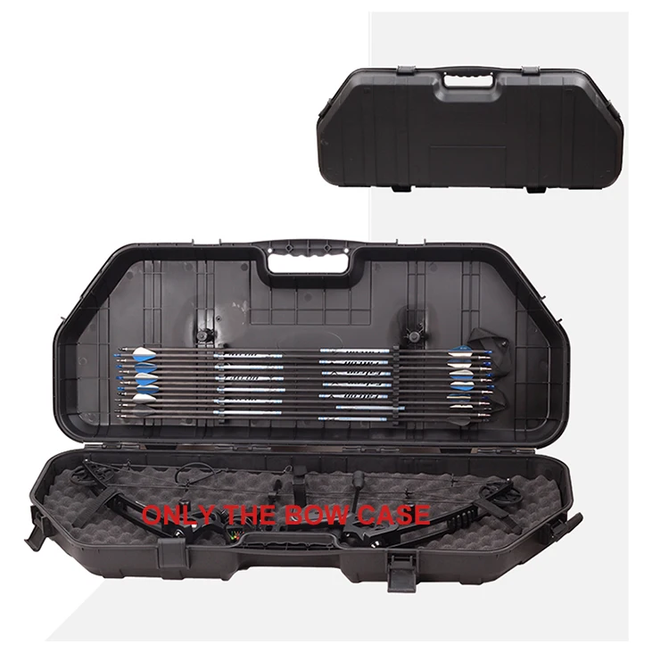 

Good Quality Black Bow and Arrows Box Archery High Strength Plastic hunting Compound Bow Hard Case