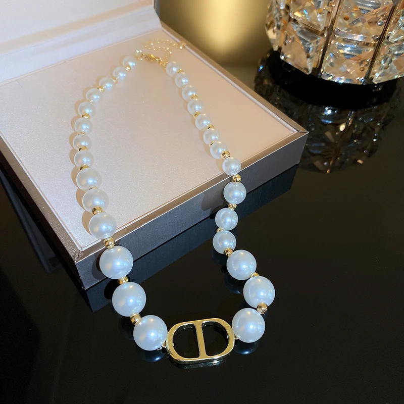 

fashion women pearl chocker necklace brand