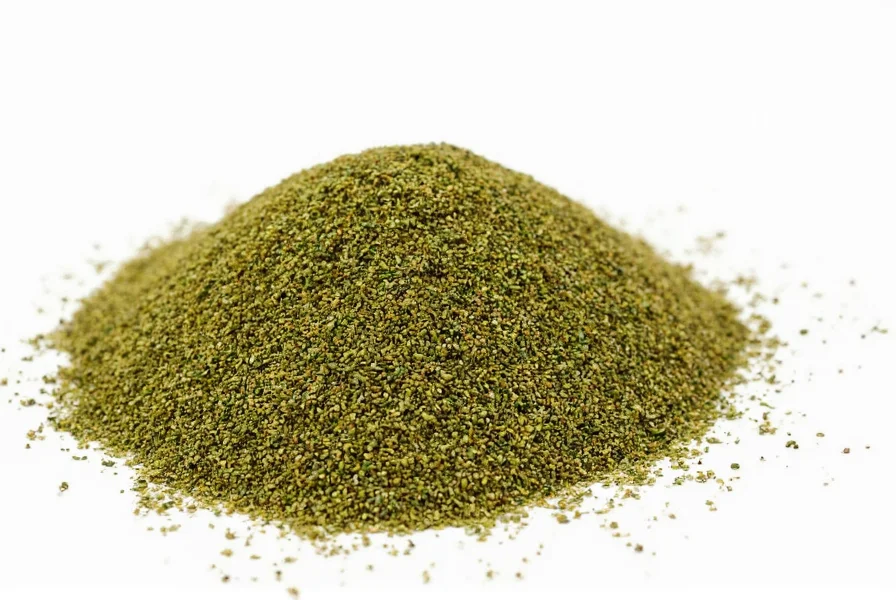Illustration showing proper measurement techniques for ground methi seeds in various culinary applications