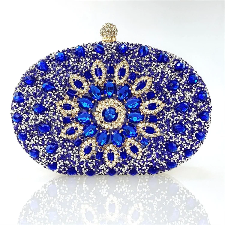 

New sunflower diamond buckle bridal clutch evening party bags luxury clutches, Customized