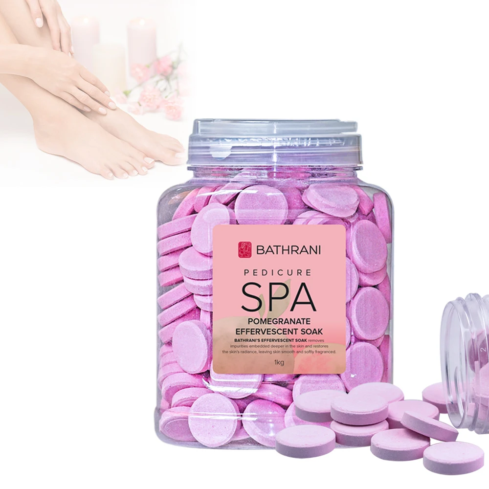 

Wholesale Pomegranate Fragrance Soak Bath Tablets Pedicure Care For Foot SPA, Pink