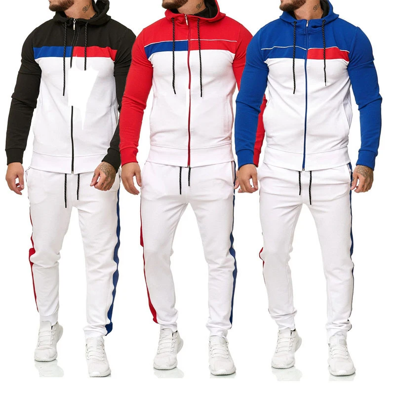 

Spring and Autumn new sports running sweatshirt tracksuit set for men, Picture