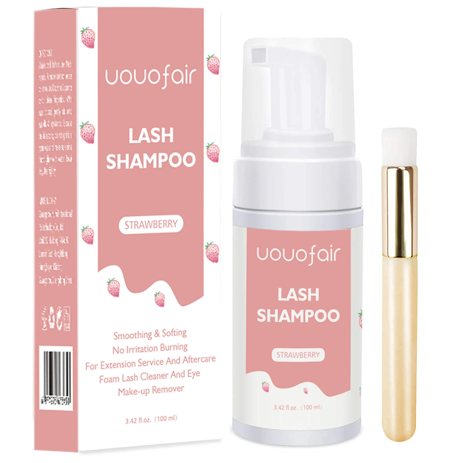 

private label lashshampoo kit bulk brush vegan eye lash bath foam extension wash cleanser eyelash set lash shampoo