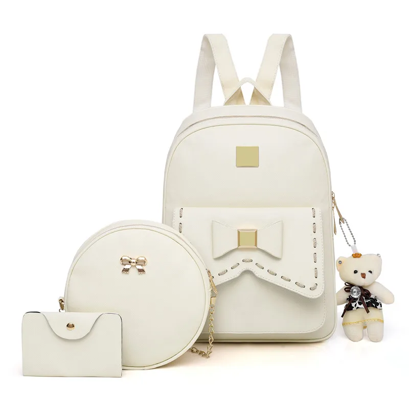 

Wholesale Solid Color Custom Backpack Women High Capacity Simplicity Backpacks, Multi colors