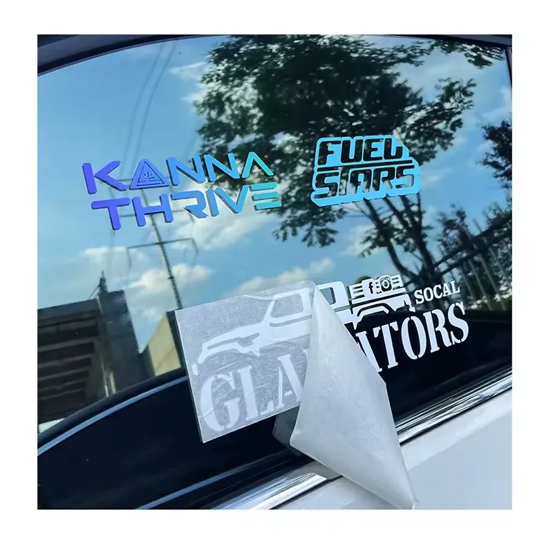 UV Resist Luxury and Business Die Cut Logo Bumper Windshield Transfer Waterproof Custom Vinyl Car Stickers and Window Car Decals