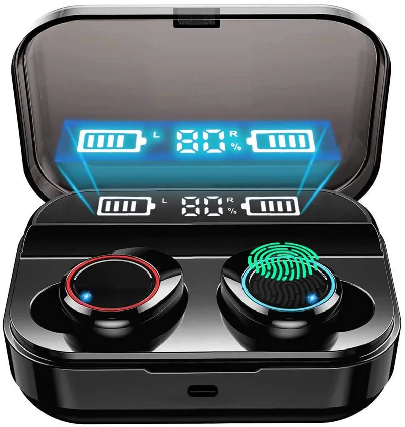 

x11 True 5.0 Headphones with Charging Case IPX7 Waterproof Earphone Stereo Sound with Bass for Wireless Earbuds TWS