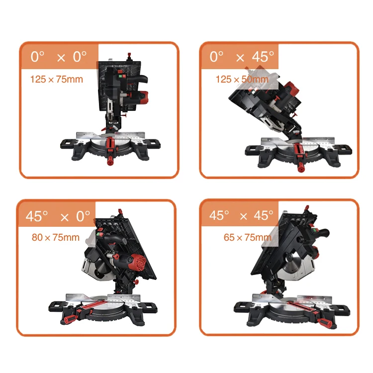 
1800W 255mm Compound Mitre Saw Table Saw Machine 
