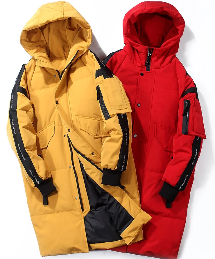 

2021 New Arrivals Winter Men's Cotton Long Coat Hooded Padded Outdoor Windbreak Padding Jacket, Customized color