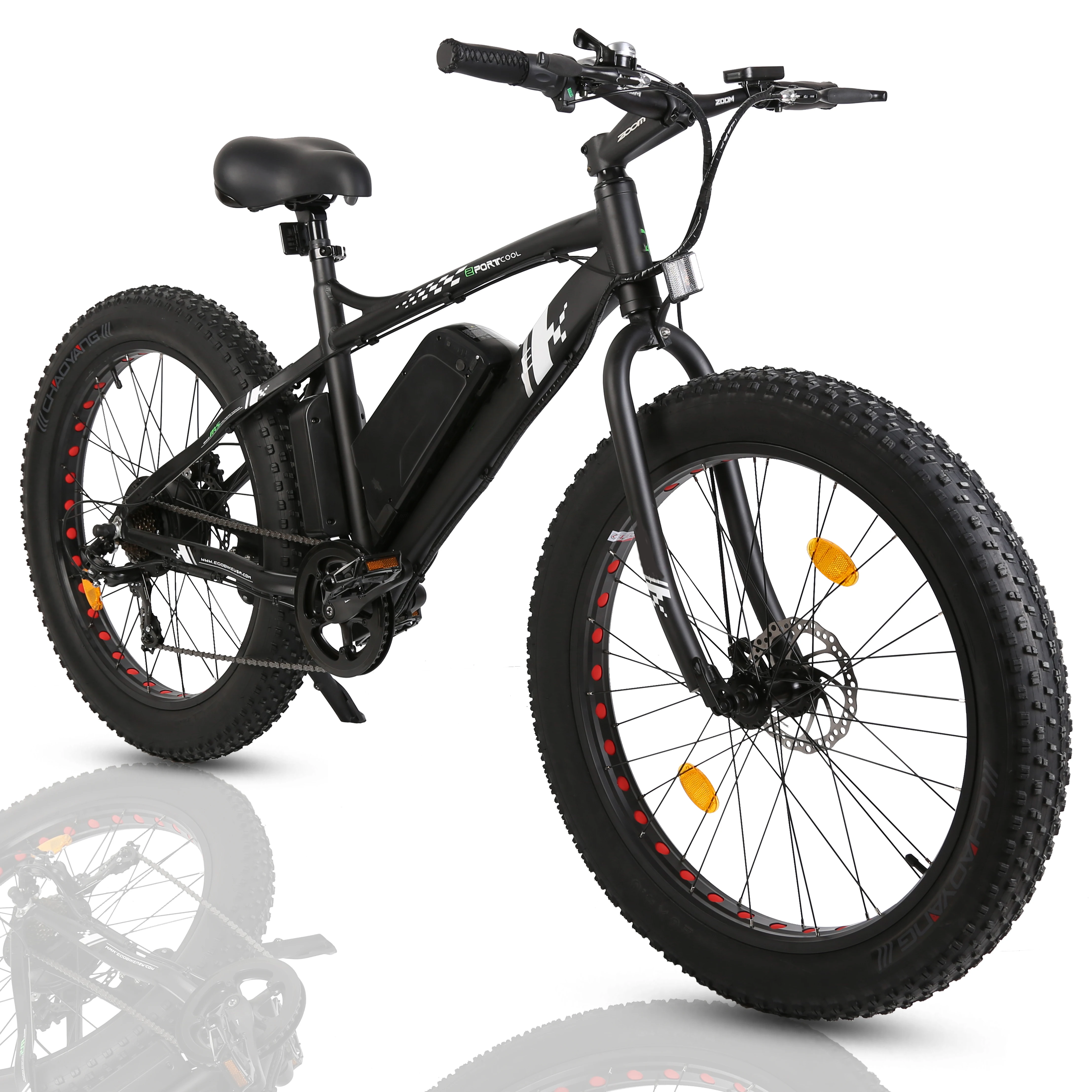 

Coolfly factory 26inch ebike 36V pedal assisted electric bike 500w fat tire electric bike e bicycle with CE