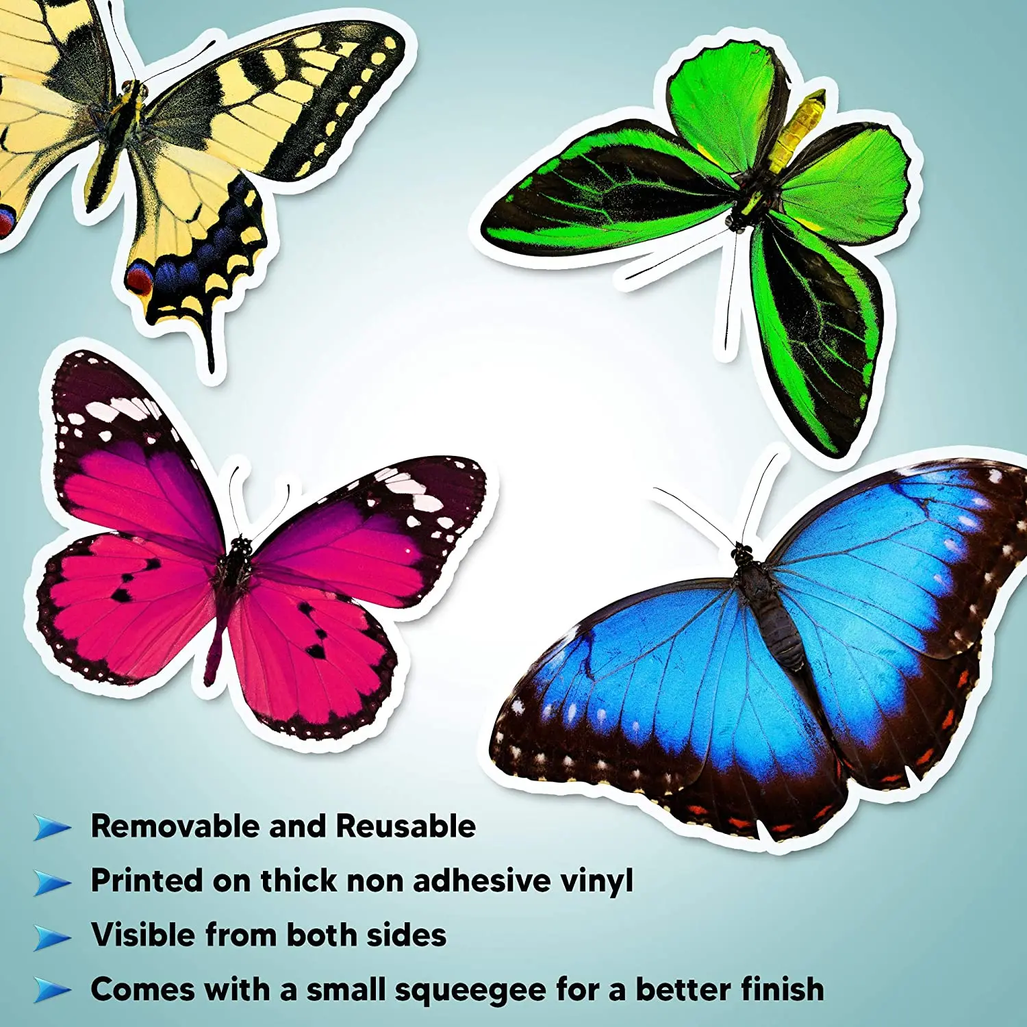 /'/'SIZES/" Ukraine Butterfly Flag Car Bumper Sticker Decal