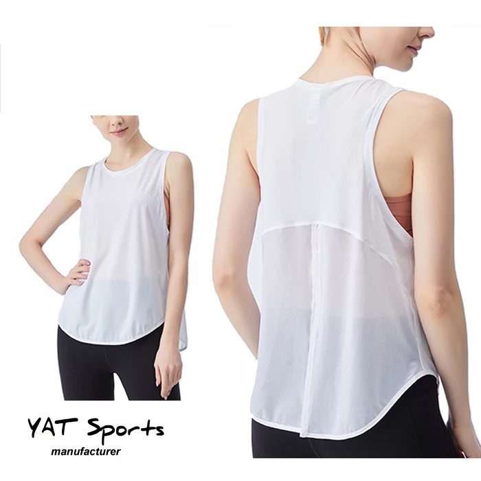 Parabler Womens Sports Top Yoga Tank Sleeveless Workout Fitness Running Shirt Tops Breathable Casual Vest Quick Dry Racerback Running Top 