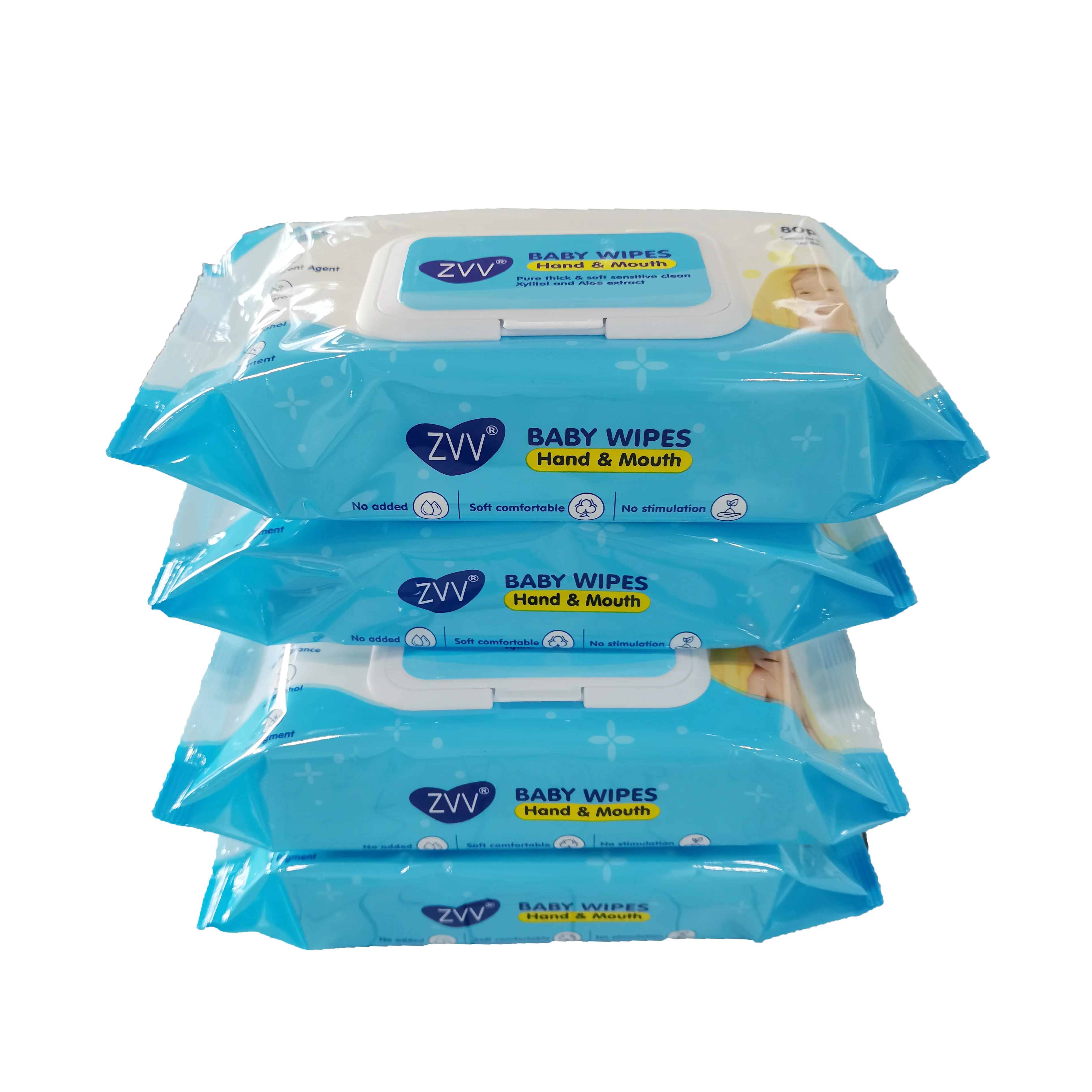 

OEM free sample disposable water unscented hypoallergenic spunlace nonwoven baby wipes bulk