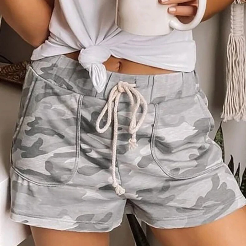 

Cotton jogger biker short pants for ladies casual short mujer with pocket sports shorts woman gym women's shorts, Picture