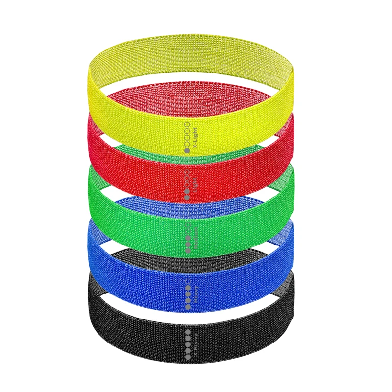 

5 Pcs/Set Levels Yoga Resistance Rubber Bands Set Sport Training Home Gym Elastic Bands Gymnastics Circular Resistance Band, Customized color