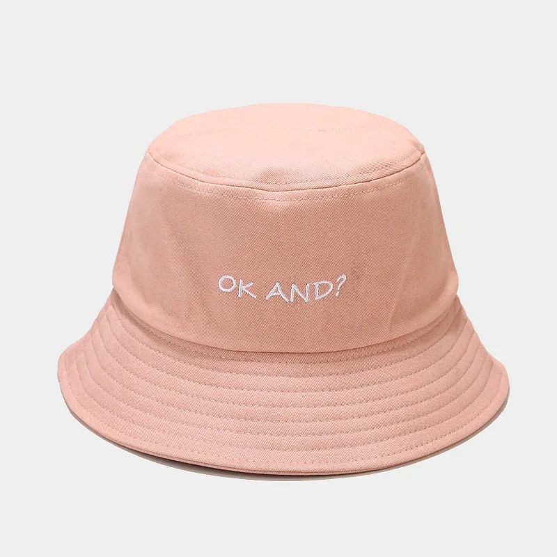

Free shipping wholesale instock custom fitted embroidery logo chapeau bob hats hot pink bucket hat pink wash designer bucket hat, Many