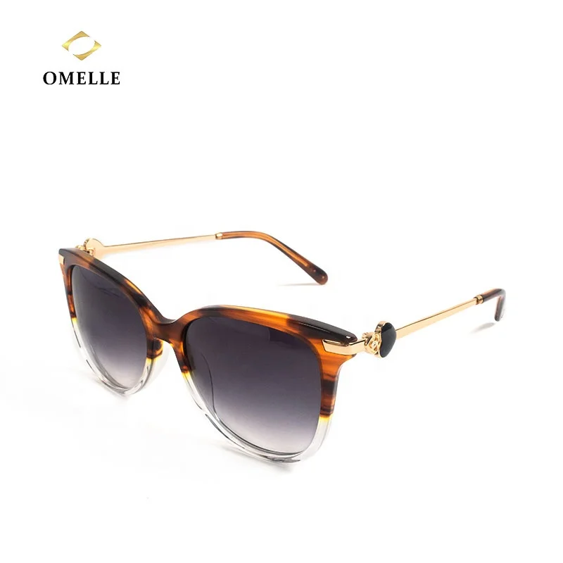 

OMELLE Fashionable Round Acetate Women Trending Polarized Sunglasses