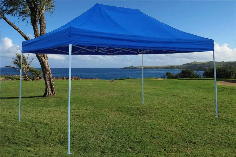 3x4.5m Outdoor Folding Gazebo Waterproof Windproof Stronger Metal Frame