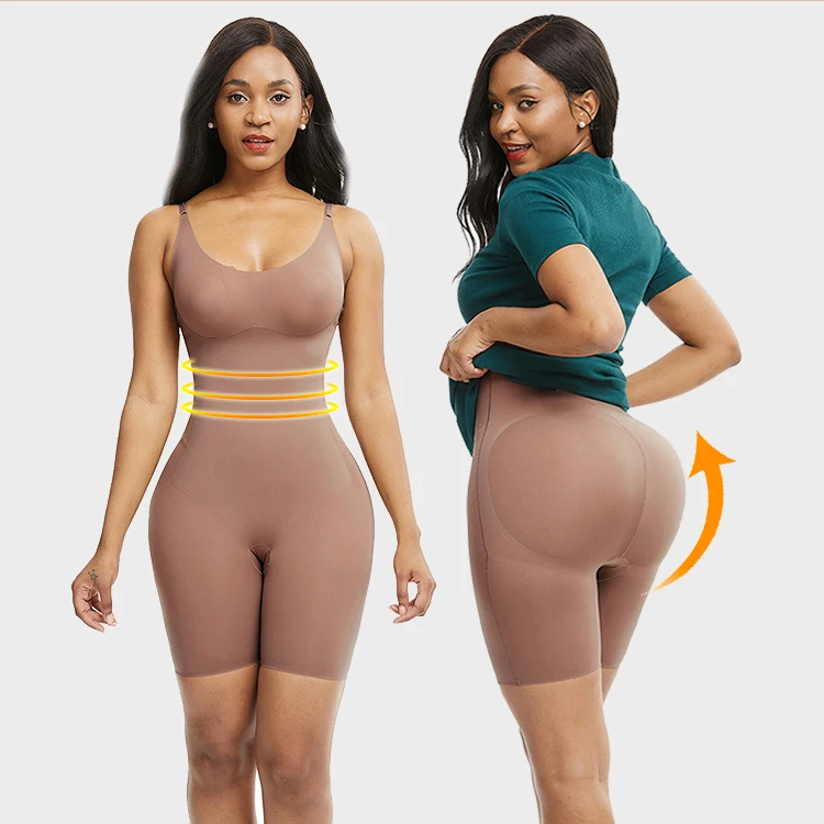 

Ladies Party Wear Full Fat Slim Tummy Control Body Shaper Seamless Butt Lifter Hip Enhancer Shapewear For Women, As show