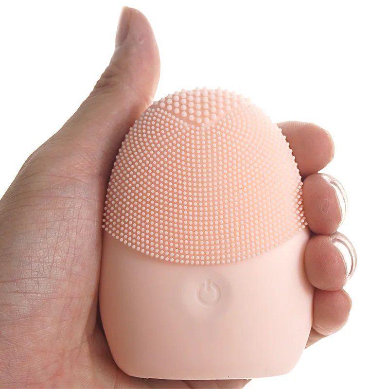 

2021 Mini Silicone Electric Sonic Waterproof Facial Cleansing Brush Brush Waterproof Face scrubber exfoliator brush