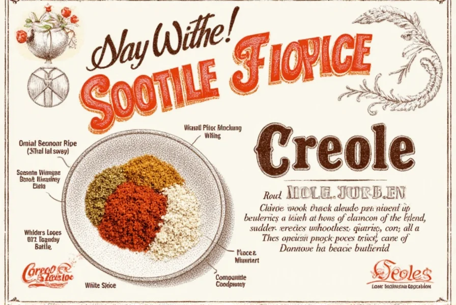 Spice jars labeled with ingredients of creole seasoning