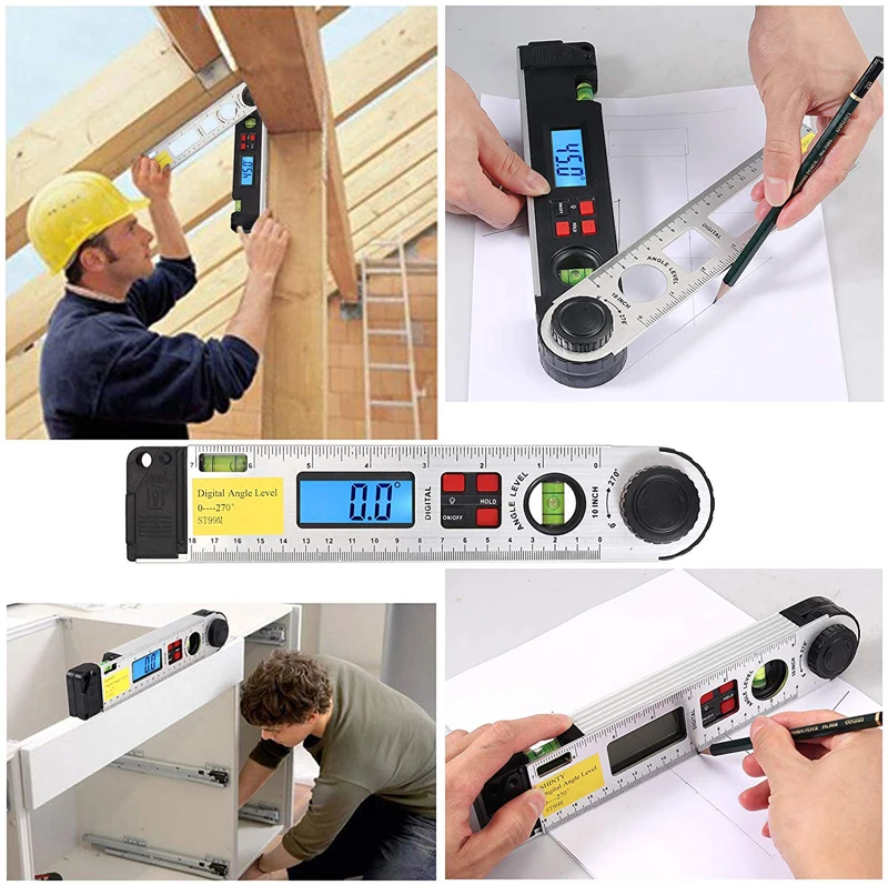 Digital Calibrated Protractor Inclinometer Mini Angle Finder Spirit