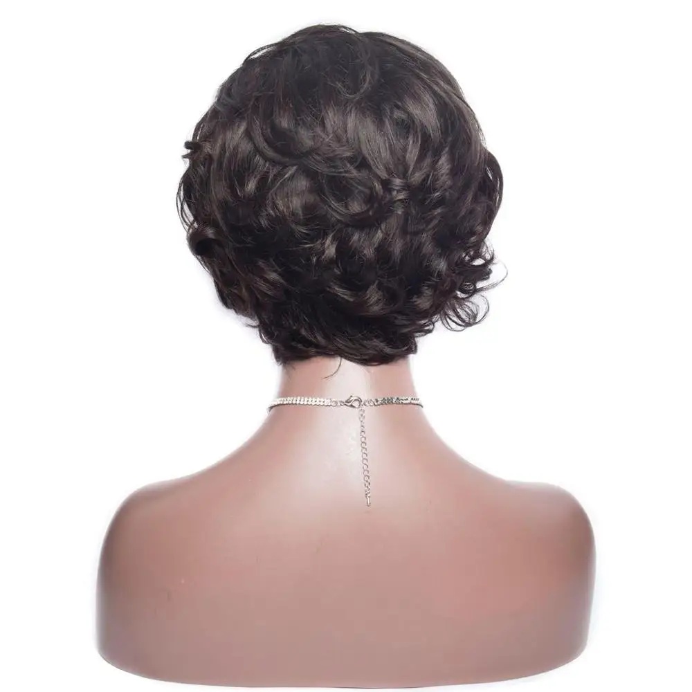 

Clearance Sales Free Shipping 6 inch Loose Wave Short Pixie Cut Lace Frontal Human Hair Wig ,13x4 Lace Front Bob Wig Vendors